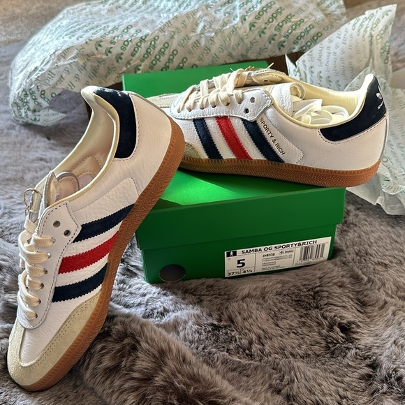 Adidas X Sporty & Rich  Samba OG Red White Blue gum unisex New main image 11